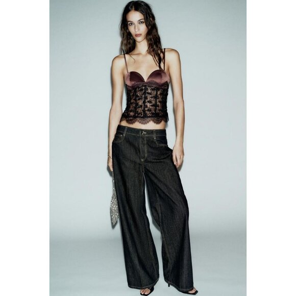 ZARA SEQUINNED LACE CORSETRY-INSPIRED - Picture 2 of 9